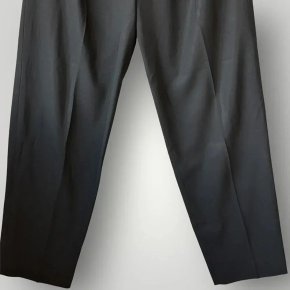 Lafayette 148 Vintage 100% Wool High Rise Straight Leg Casual Pants Size 8 Black - Picture 5 of 15